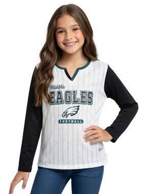 Girls’ Philadelphia Eagles Long Sleeve Tee